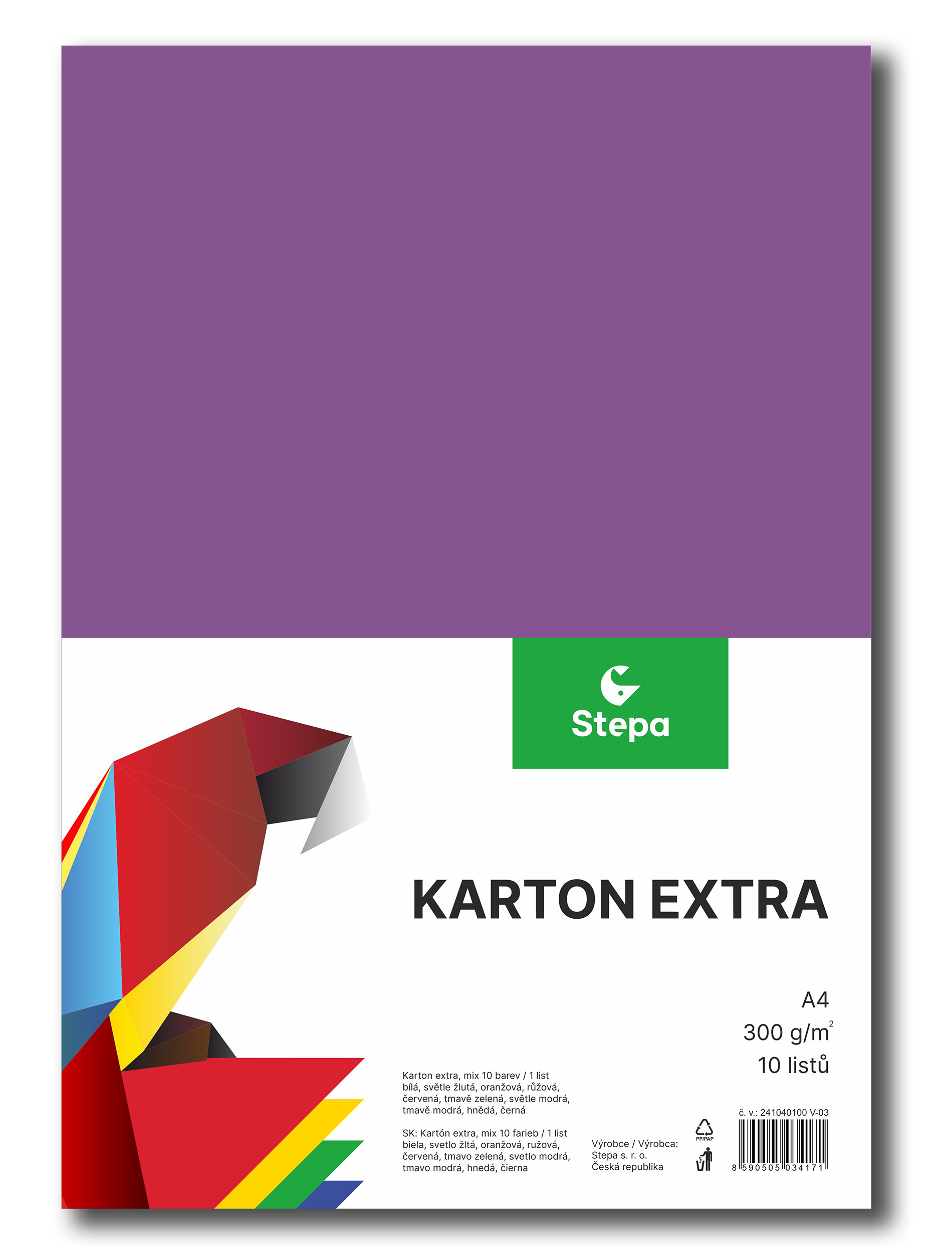 Stepa Logo Barevné kartony A4 300g | Kvalitní kartony od výrobce - STEPA